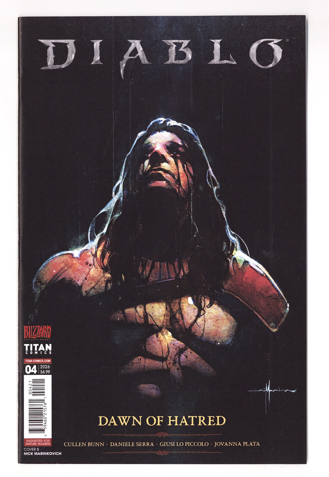 Diablo Dawn of Hatred  4 Marinkovich  Variant   (2026)
