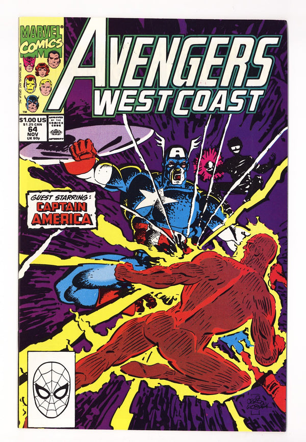 Avengers West Coast Vol 2 64 High Grade (1990) Direct