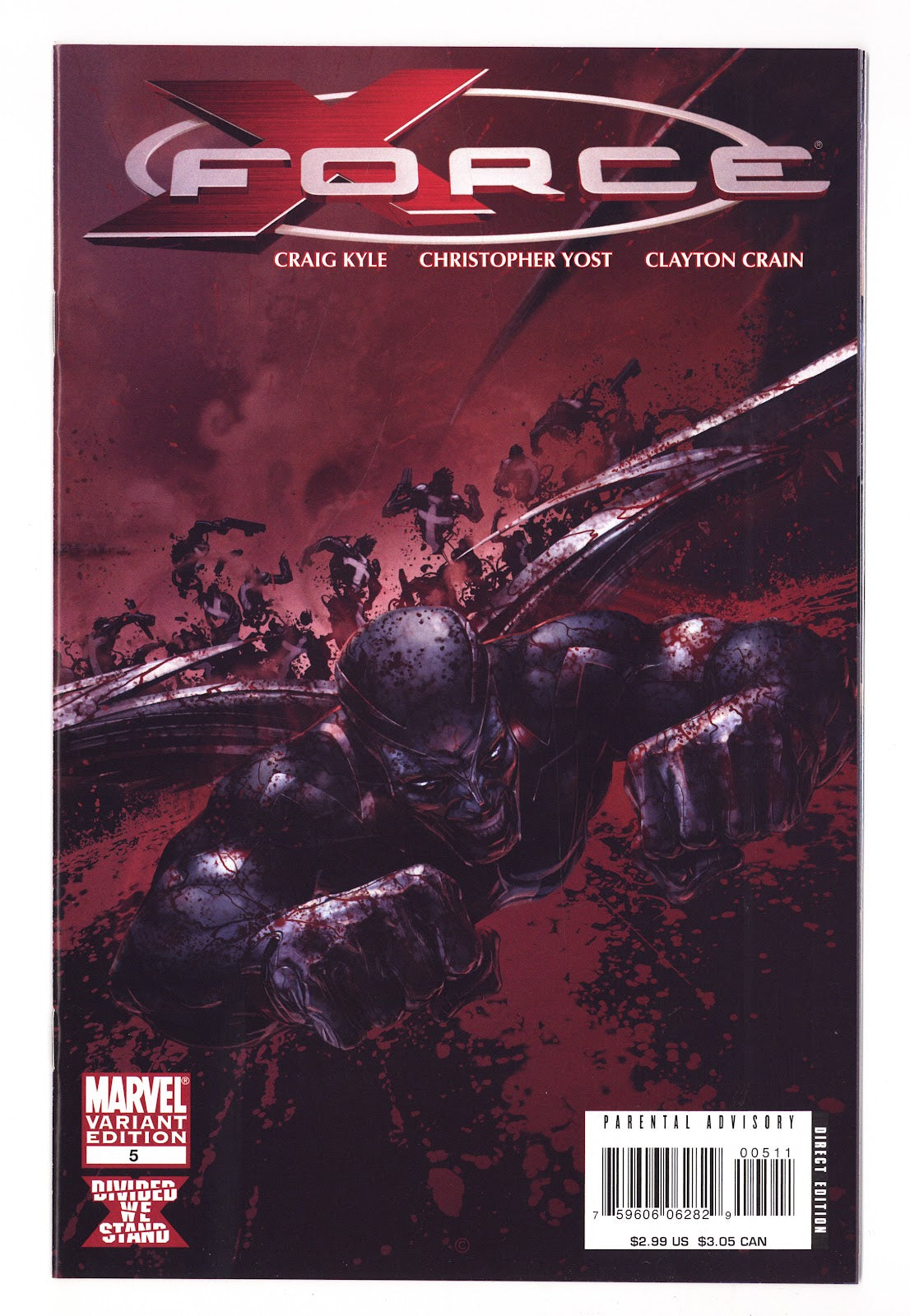 X-Force Vol 3 5  High Grade   (2008) Bloody   Variant  