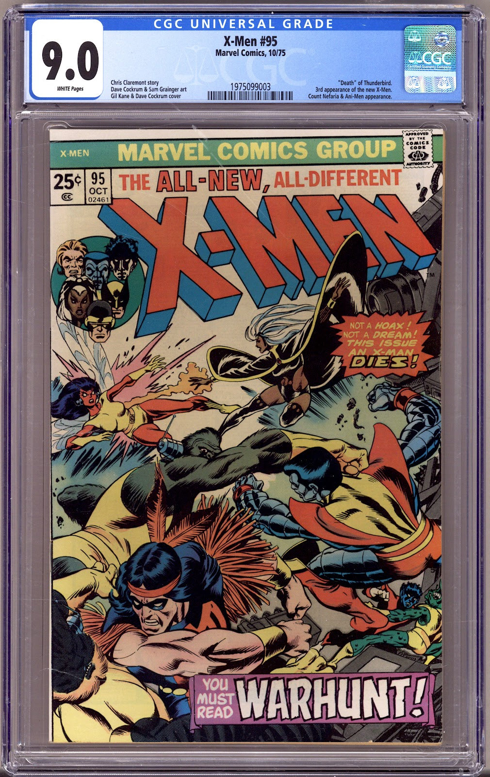 The X-Men Vol 1 95 CGC 9.0 (VF/NM) (1975) 