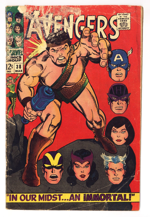 The Avengers Vol 1 38 GD (2.0) (1967)