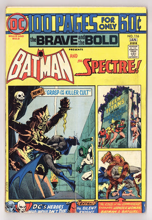 The Brave and the Bold Vol 1 116 Mid Grade (1974)