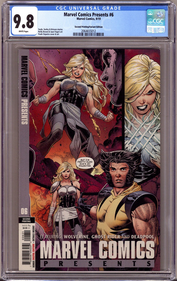 Marvel Comics Presents Vol 3 6 CGC 9.8 (NM/M)   (2019) Siqueira   2nd Print