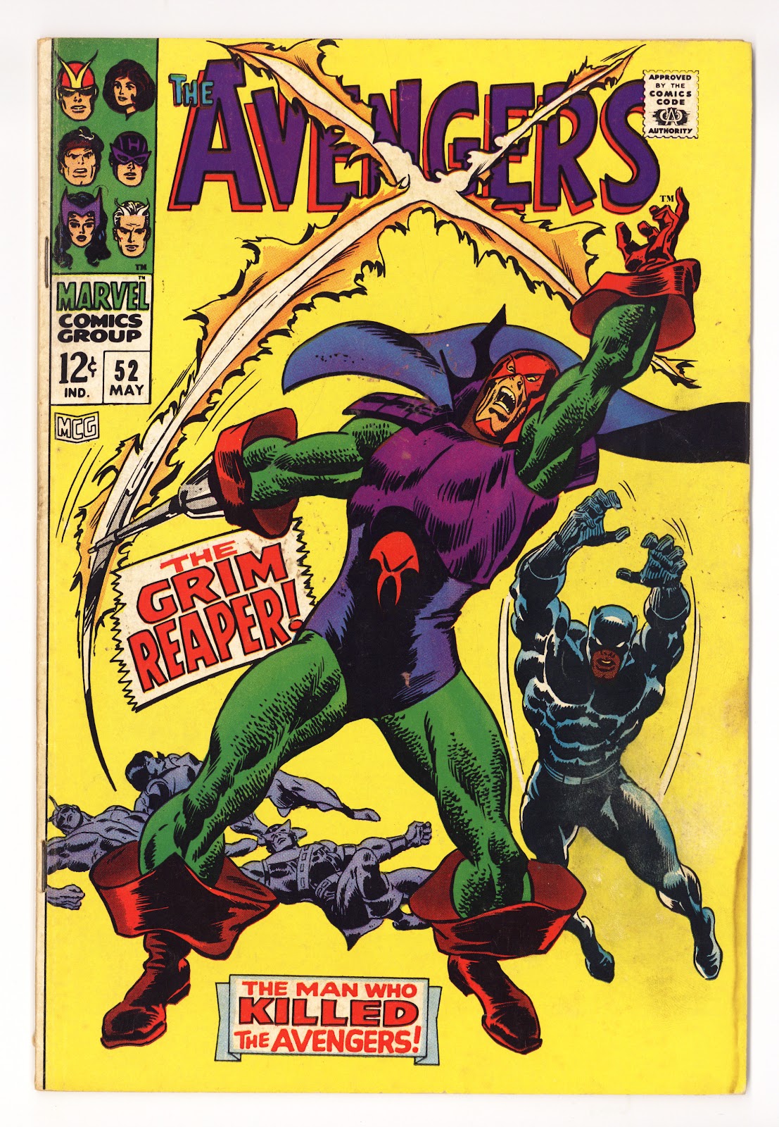 The Avengers Vol 1 52 VG+ (4.5) (1968) 
