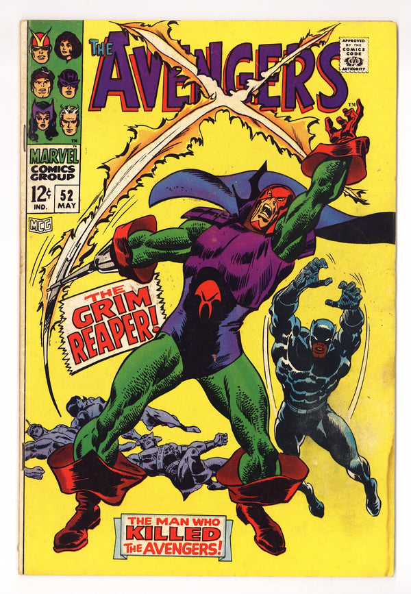The Avengers Vol 1 52 VG+ (4.5) (1968)