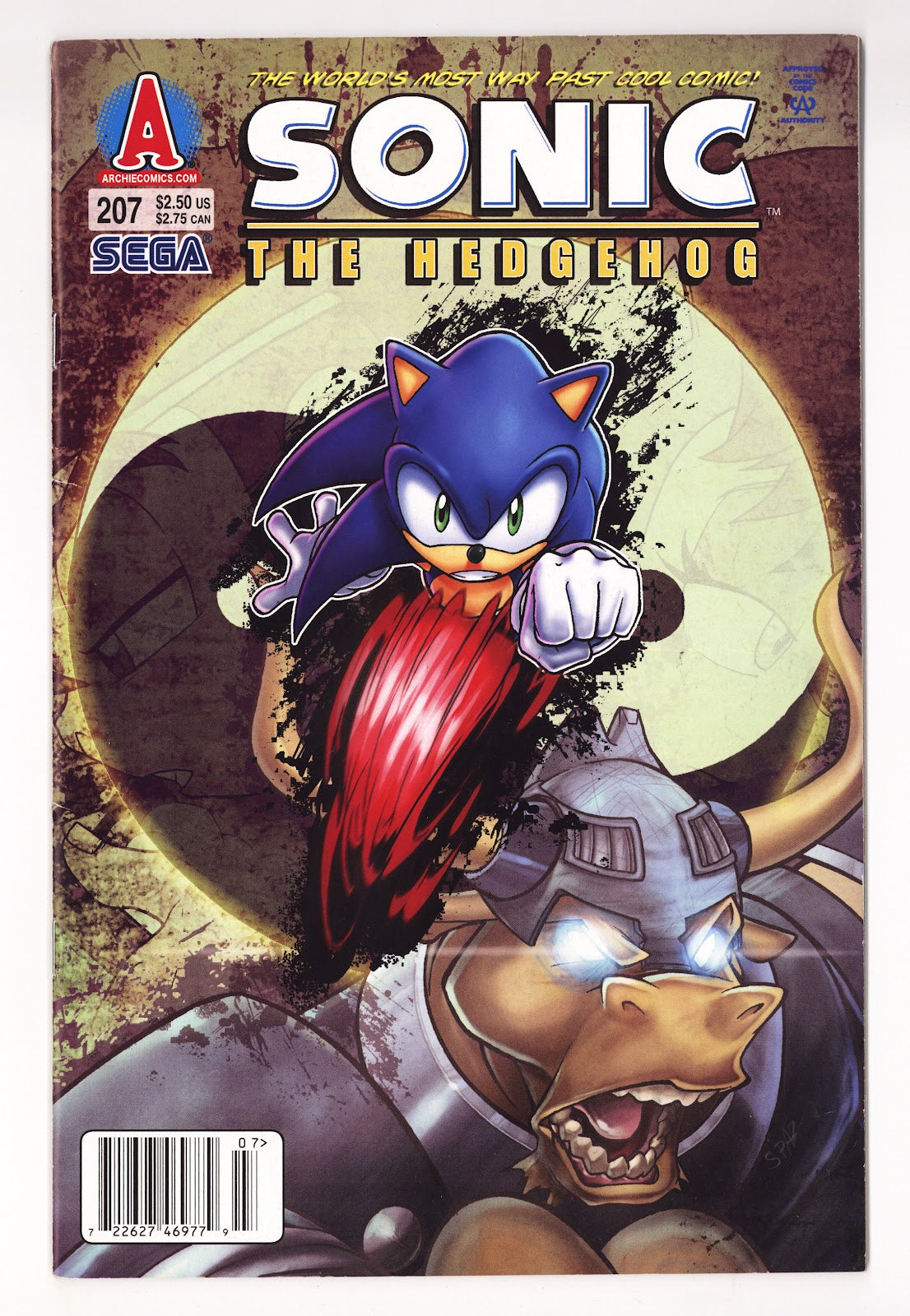 Sonic the Hedgehog Vol 2 207  Mid Grade   (2010)   Newsstand