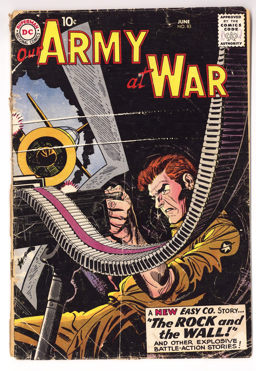 Our Army at War Vol 1 83  PR (0.5) Cover Detached, Coupon Clipped BC  (1959)     