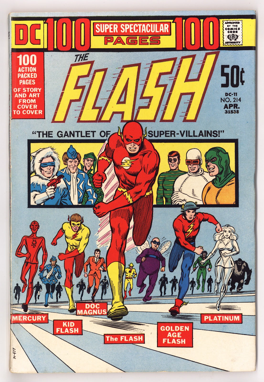 The Flash Vol 1 214  FN+ (6.5)   (1972)     