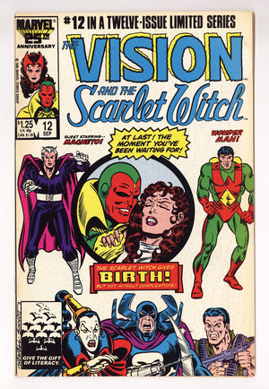 The Vision and the Scarlet Witch Vol 2 12  FN (6.0)   (1986)