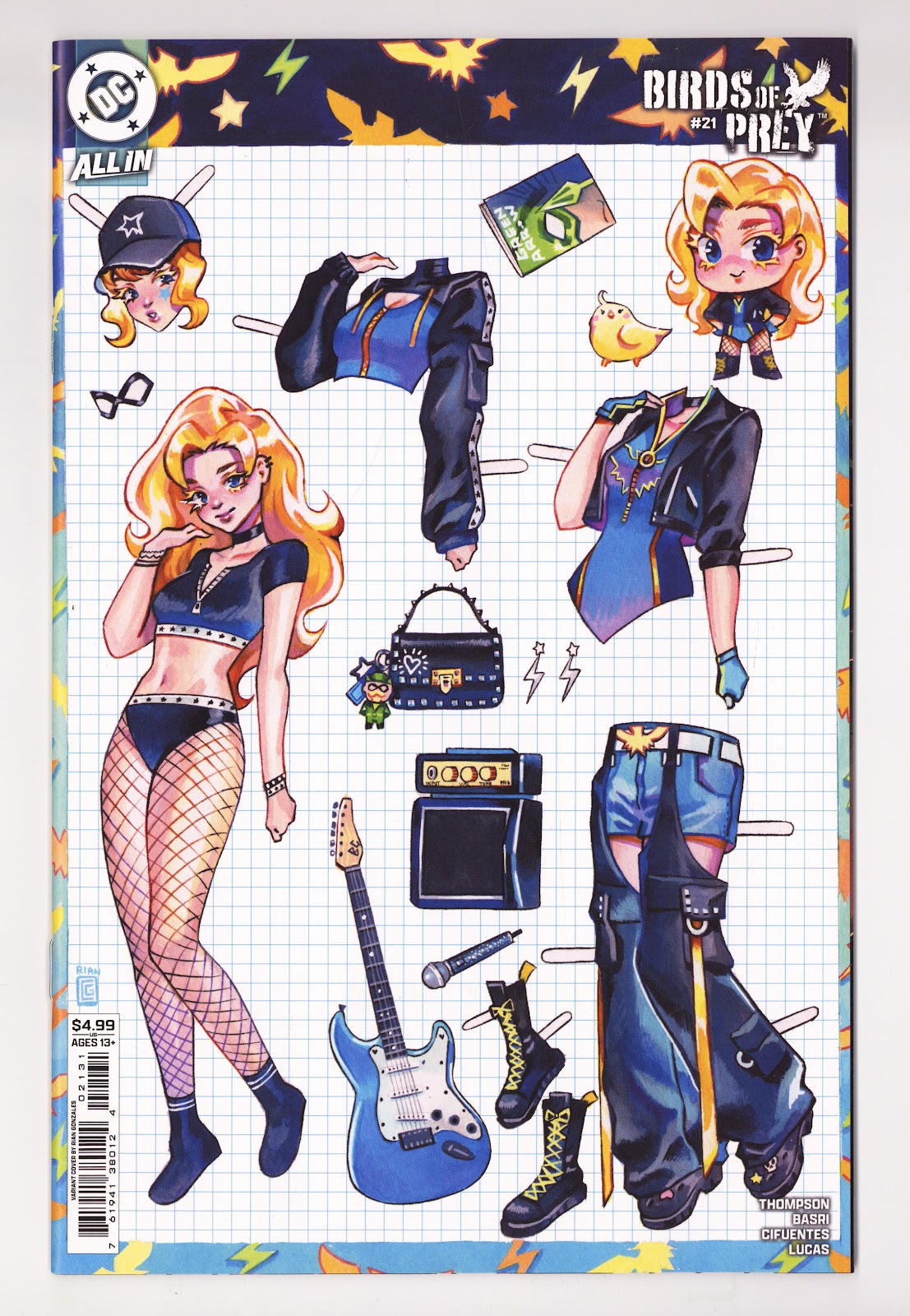 Birds of Prey Vol 5 21  High Grade   (2025) Gonzales Cardstock  Variant  