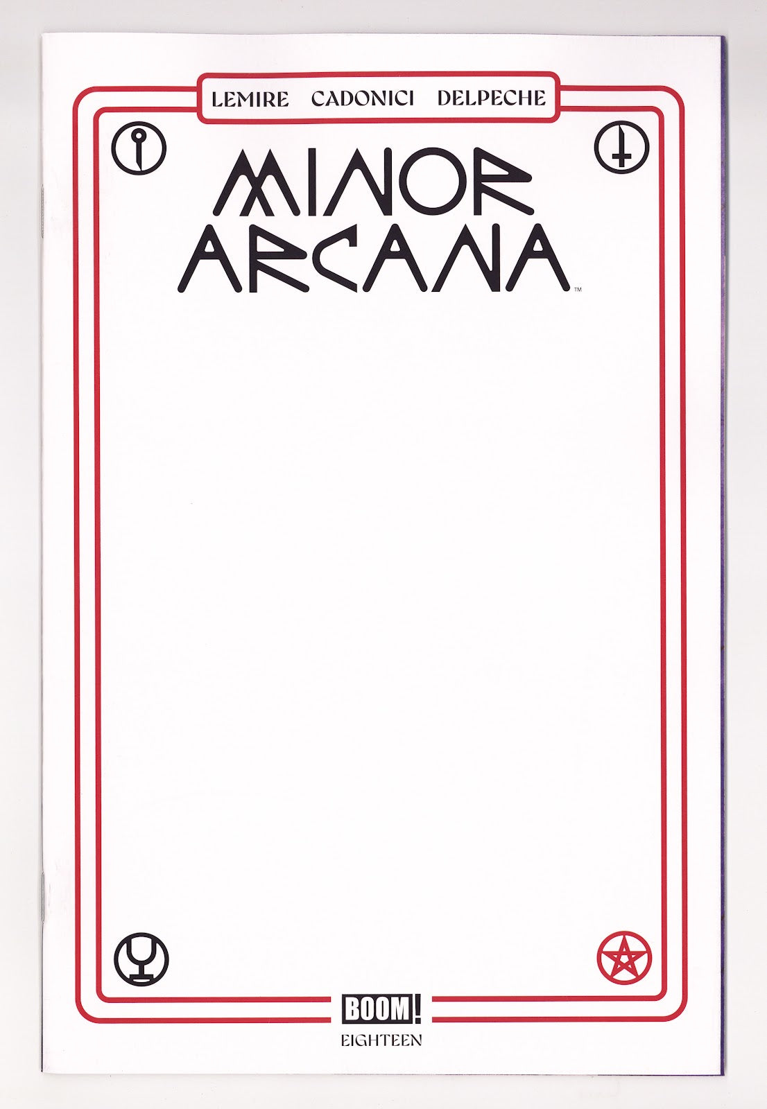 Minor Arcana 18 Sketch Blank Variant (2026)