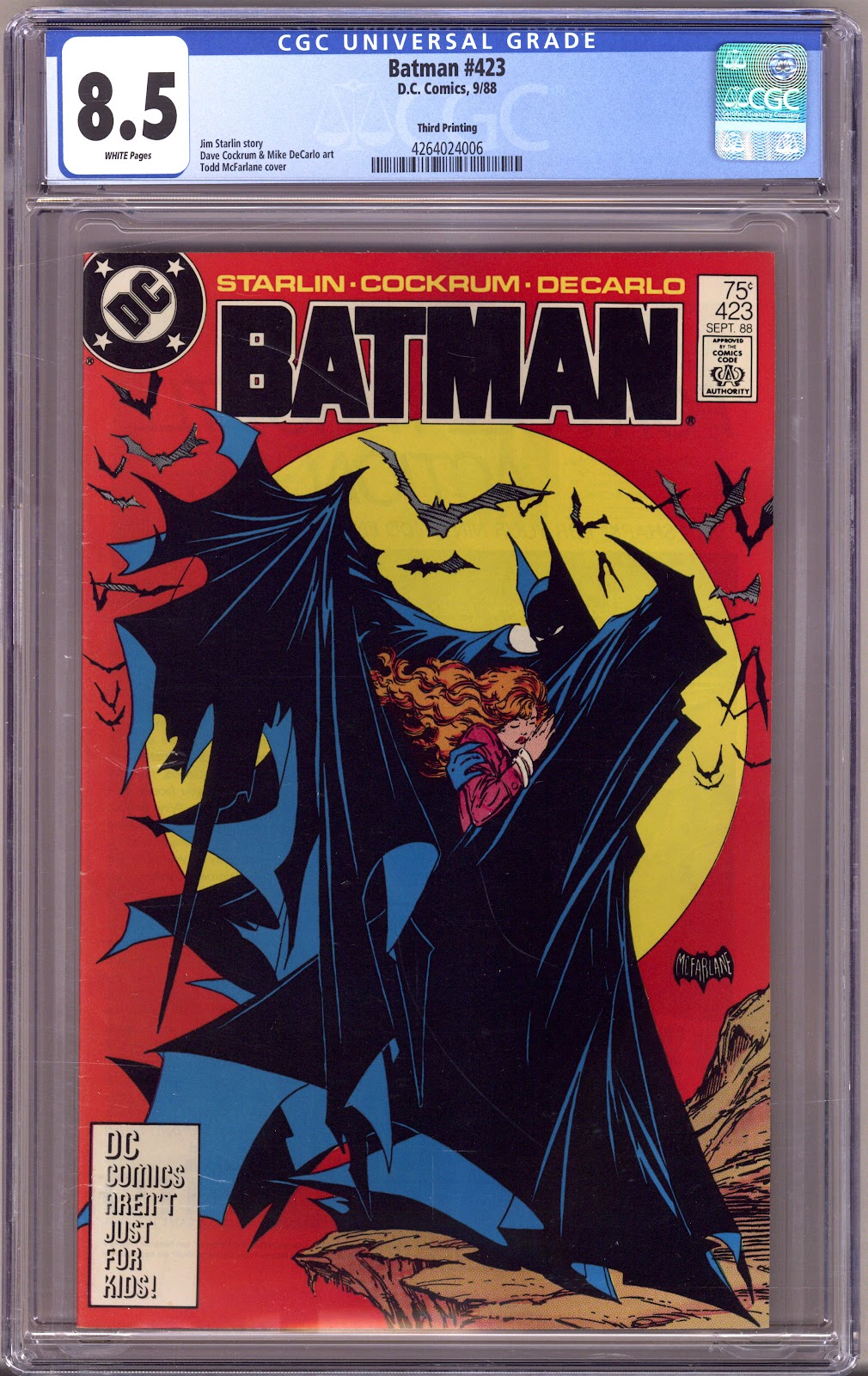 Batman Vol 1 423 CGC 8.5 (VF+) (1988) 3rd Print 