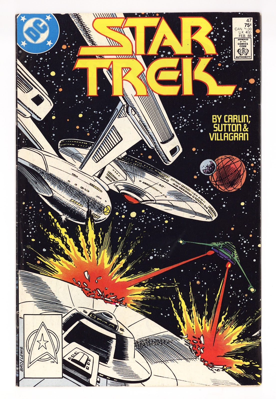 Star Trek Vol 1 47  Mid Grade   (1988)