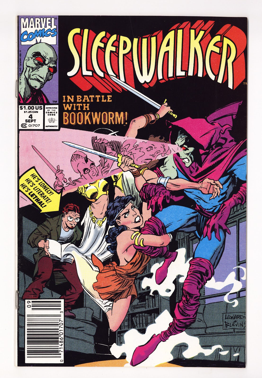 Sleepwalker 4 High Grade (1991) Newsstand 