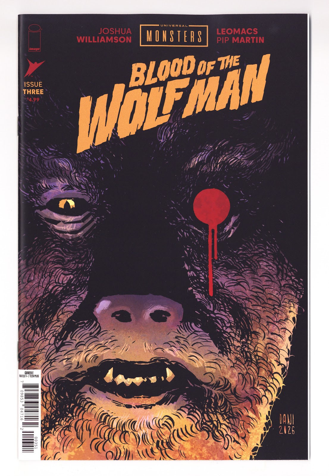 Universal Monsters Blood of the Wolf Man 3 Incentive NM (9.4) NM (9.4) (2026)