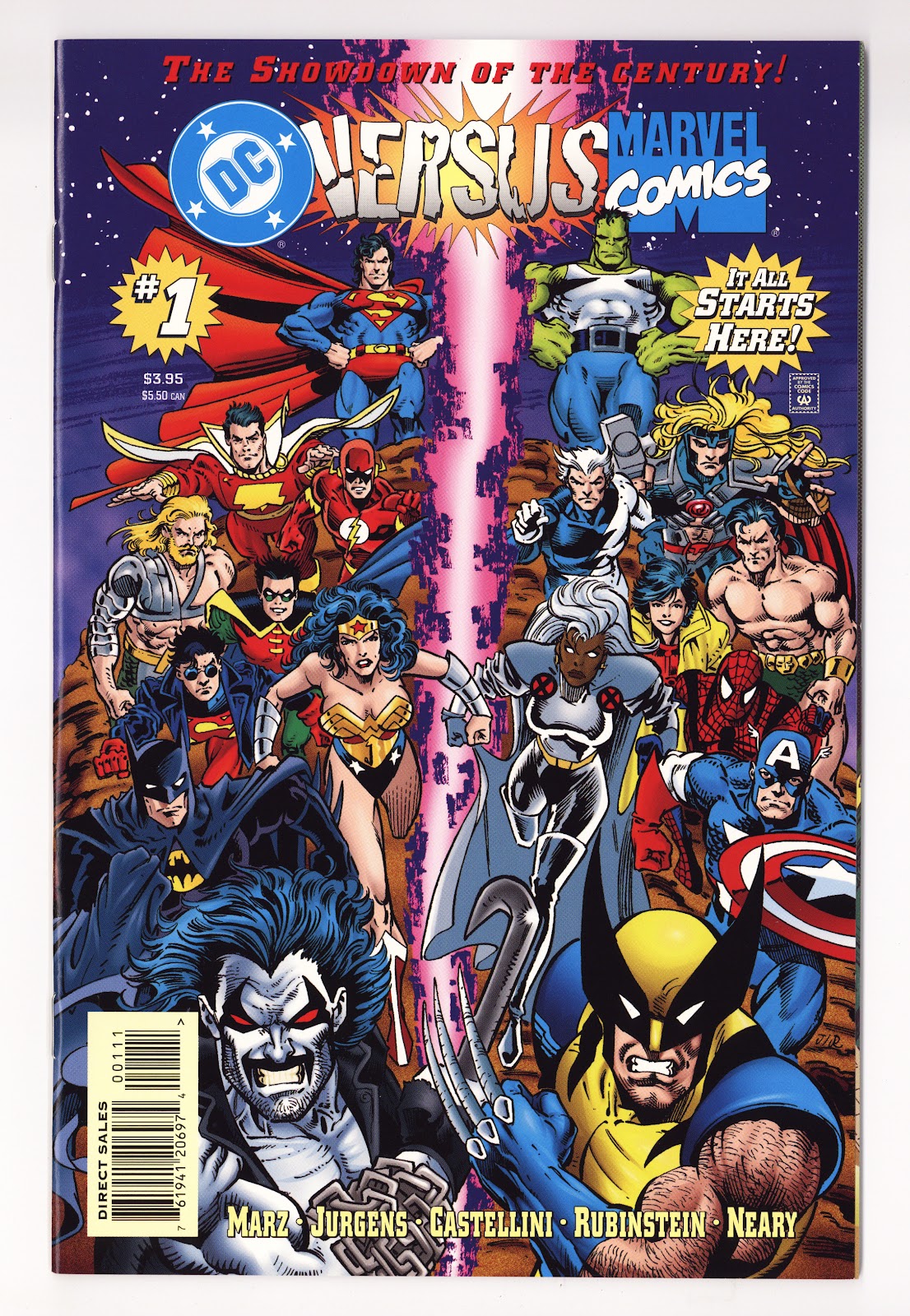 DC versus Marvel / Marvel versus DC   1  NM- (9.2)   (1996) Sales