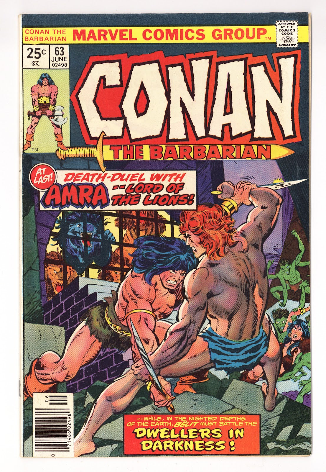 Conan the Barbarian Vol 1 63  Low Grade   (1976)