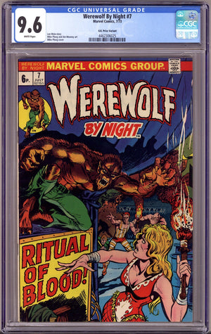Werewolf by Night Vol 1 7 CGC 9.6 (NM+) (1973) U.K. Price Variant