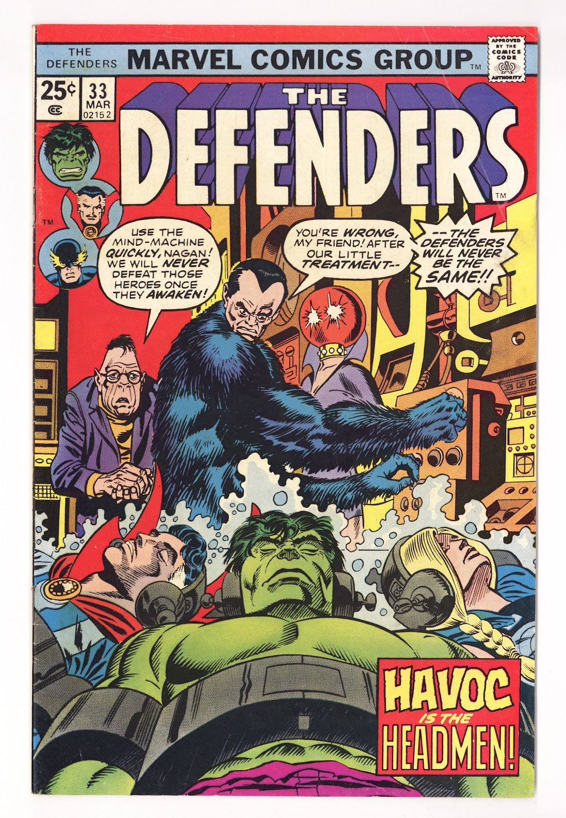 The Defenders Vol 1 33  Mid Grade   (1976)   Regular Edition  