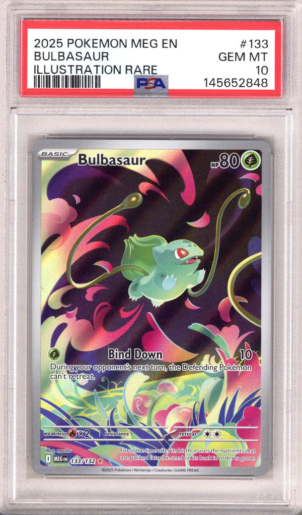 Pokemon Mega Evolution Bulbasaur PSA 10 (2025) | CaptCan Comics