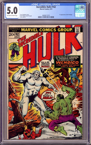 The Incredible Hulk Vol 1 162 CGC 5.0 (VG/FN) (1973)