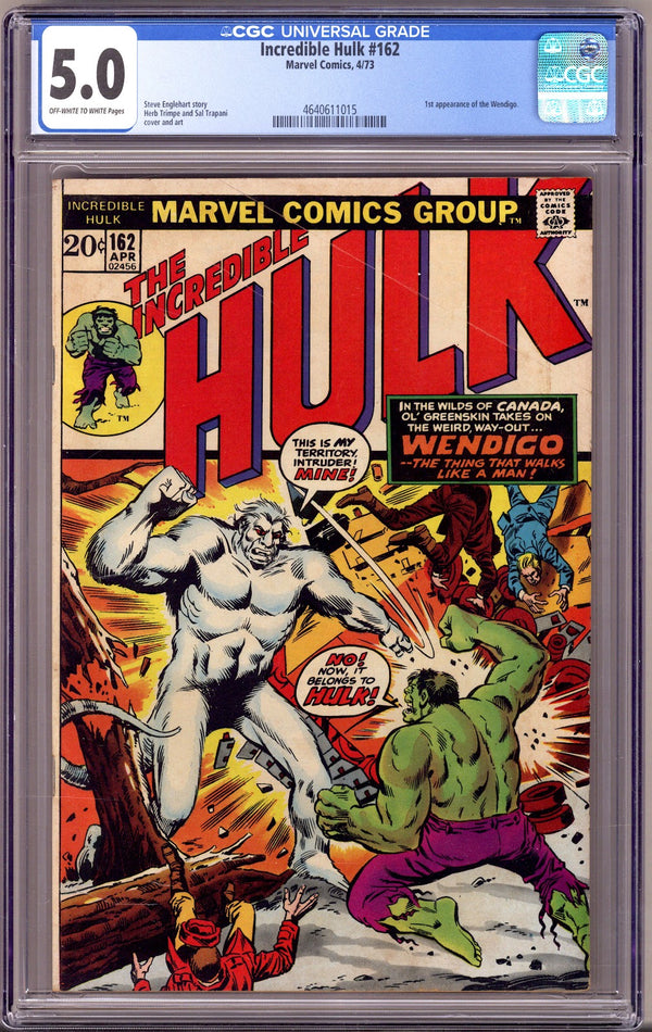 The Incredible Hulk Vol 1 162 CGC 5.0 (VG/FN) (1973)