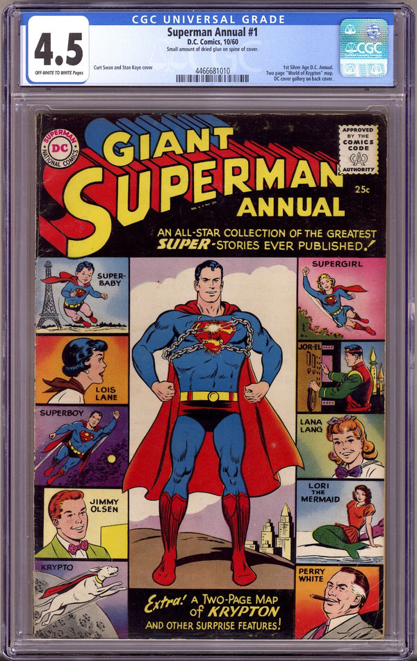 Superman Annual Vol 1 1 CGC 4.5 (VG+)   (1960)