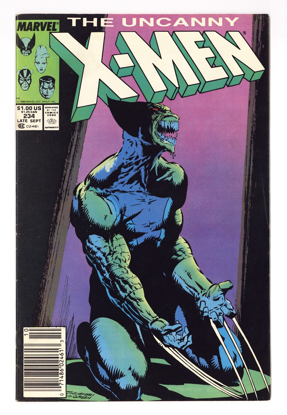 The Uncanny X-Men Vol 1 234  VG+ (4.5)   (1988)   Newsstand  