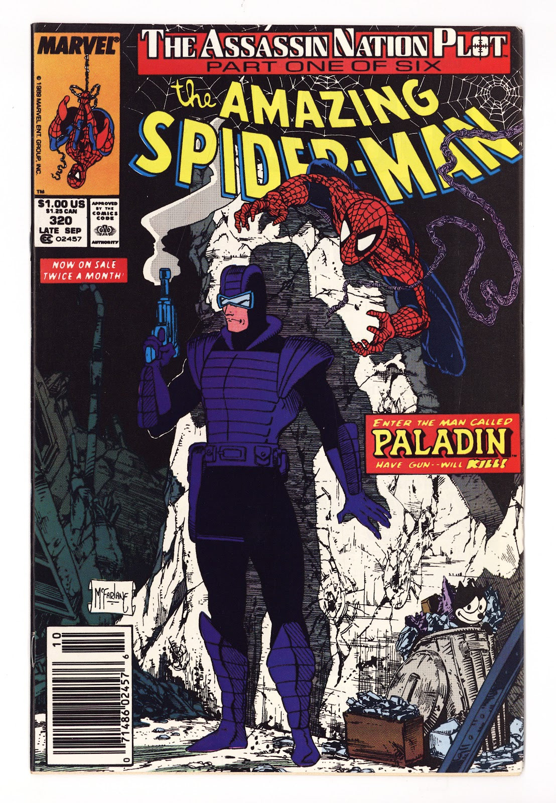 The Amazing Spider-Man Vol 1 320 VF+ (8.5) (1989) Newsstand 