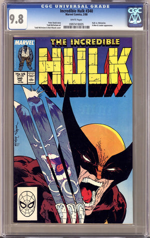 The Incredible Hulk Vol 1 340 CGC 9.8 (NM/M) (1988)