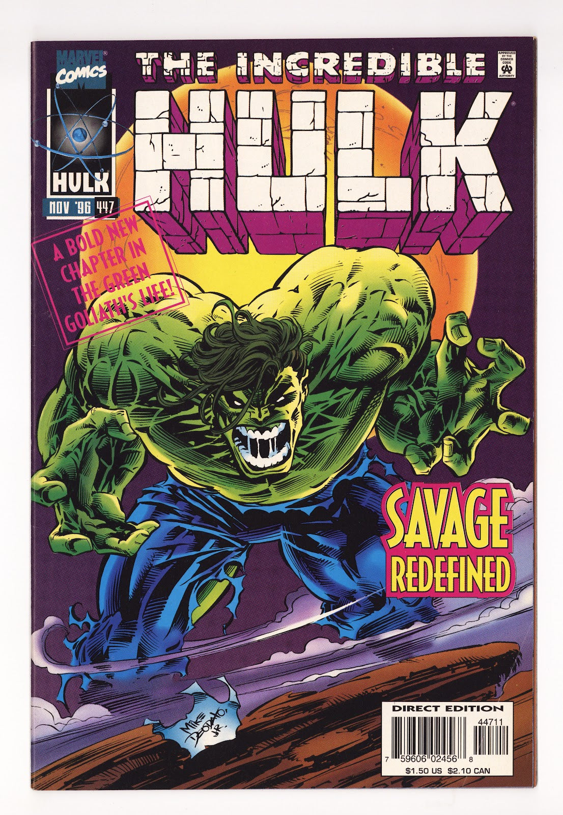 The Incredible Hulk Vol 1 447  Mid Grade   (1996)