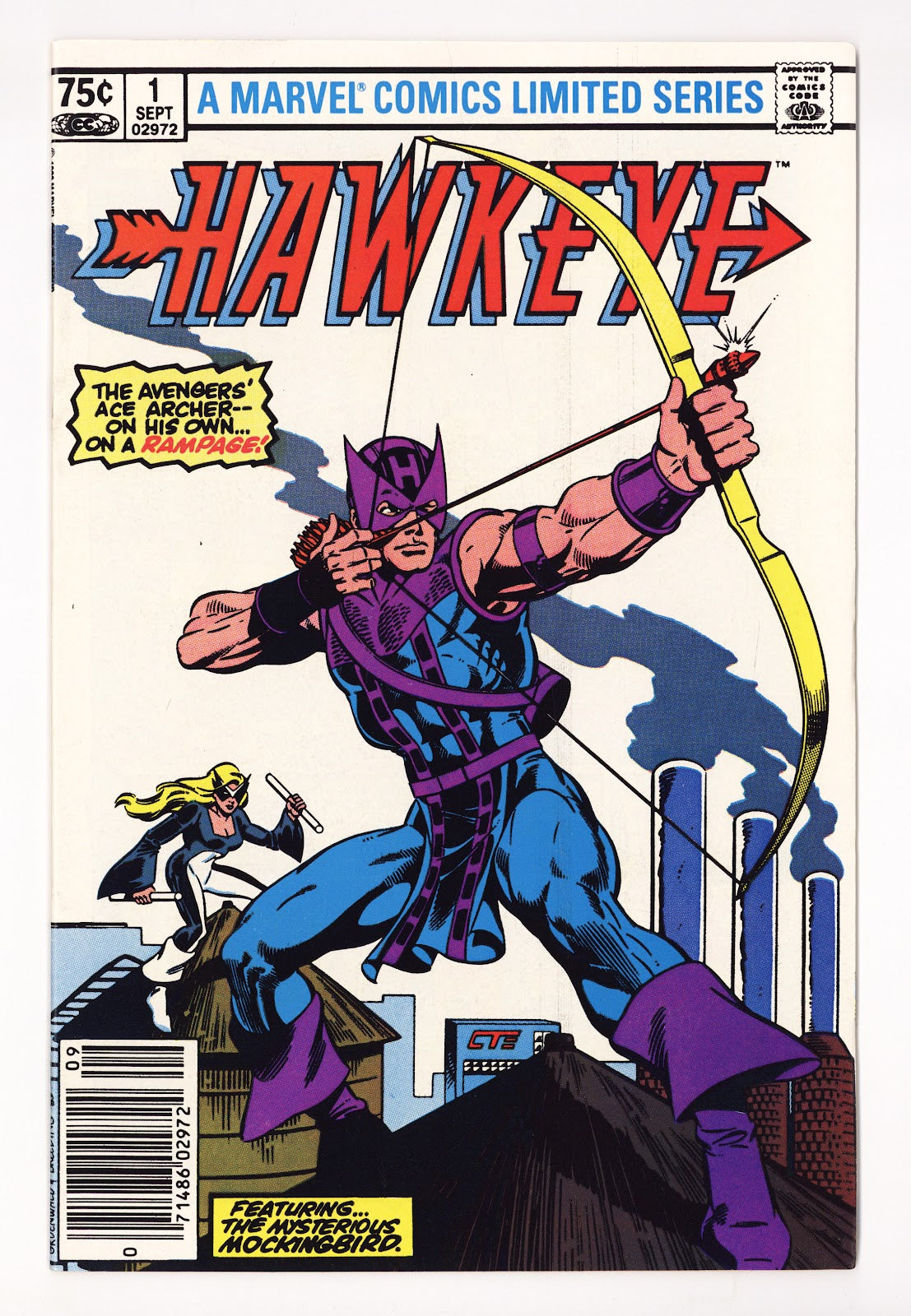 Hawkeye Vol 1 1 FN/VF (7.0) (1983) Canadian Price Variant 