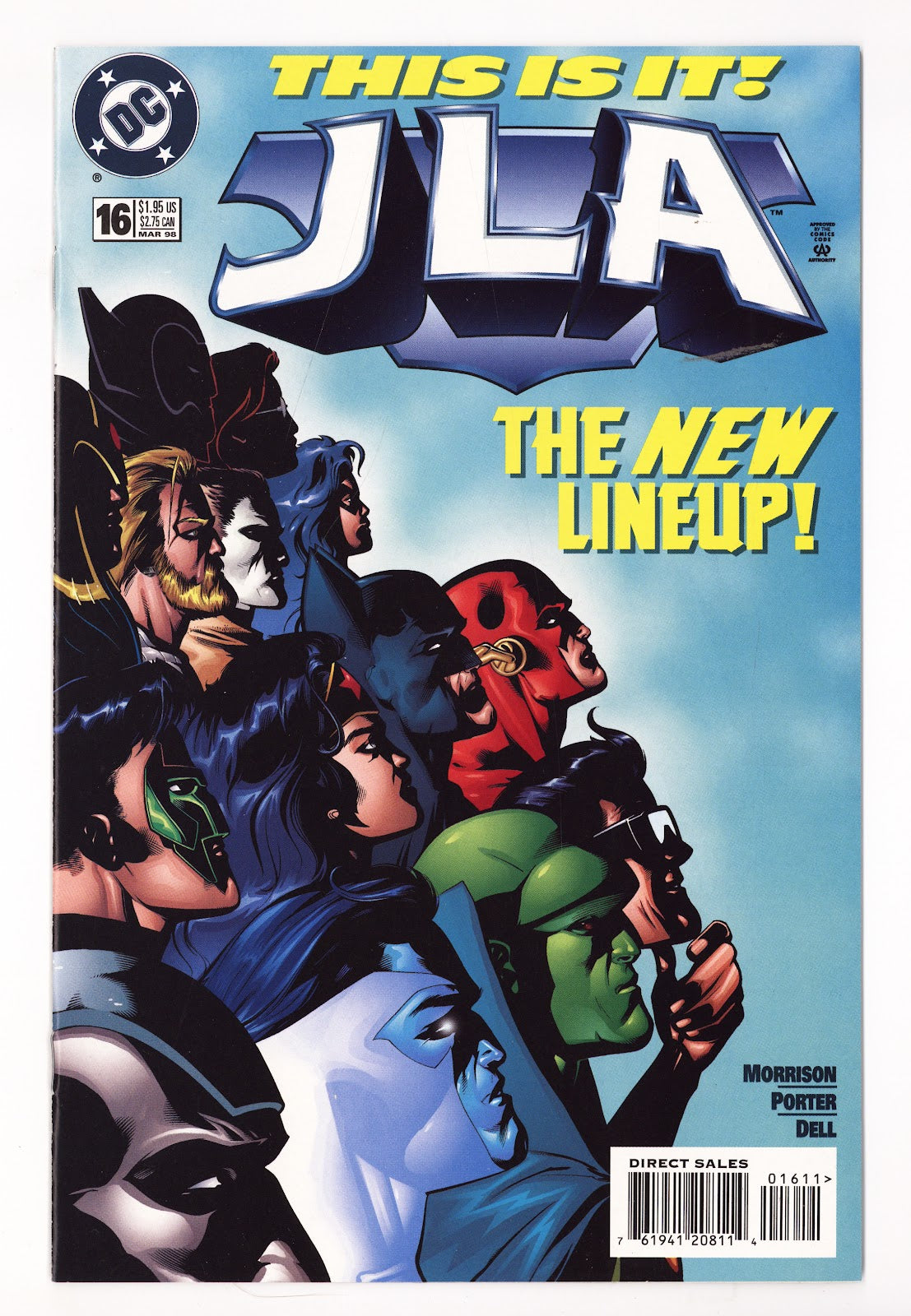 JLA 16 High Grade (1998) Direct Sales 