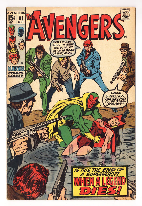 The Avengers Vol 1 81 VG+ (4.5) (1970)