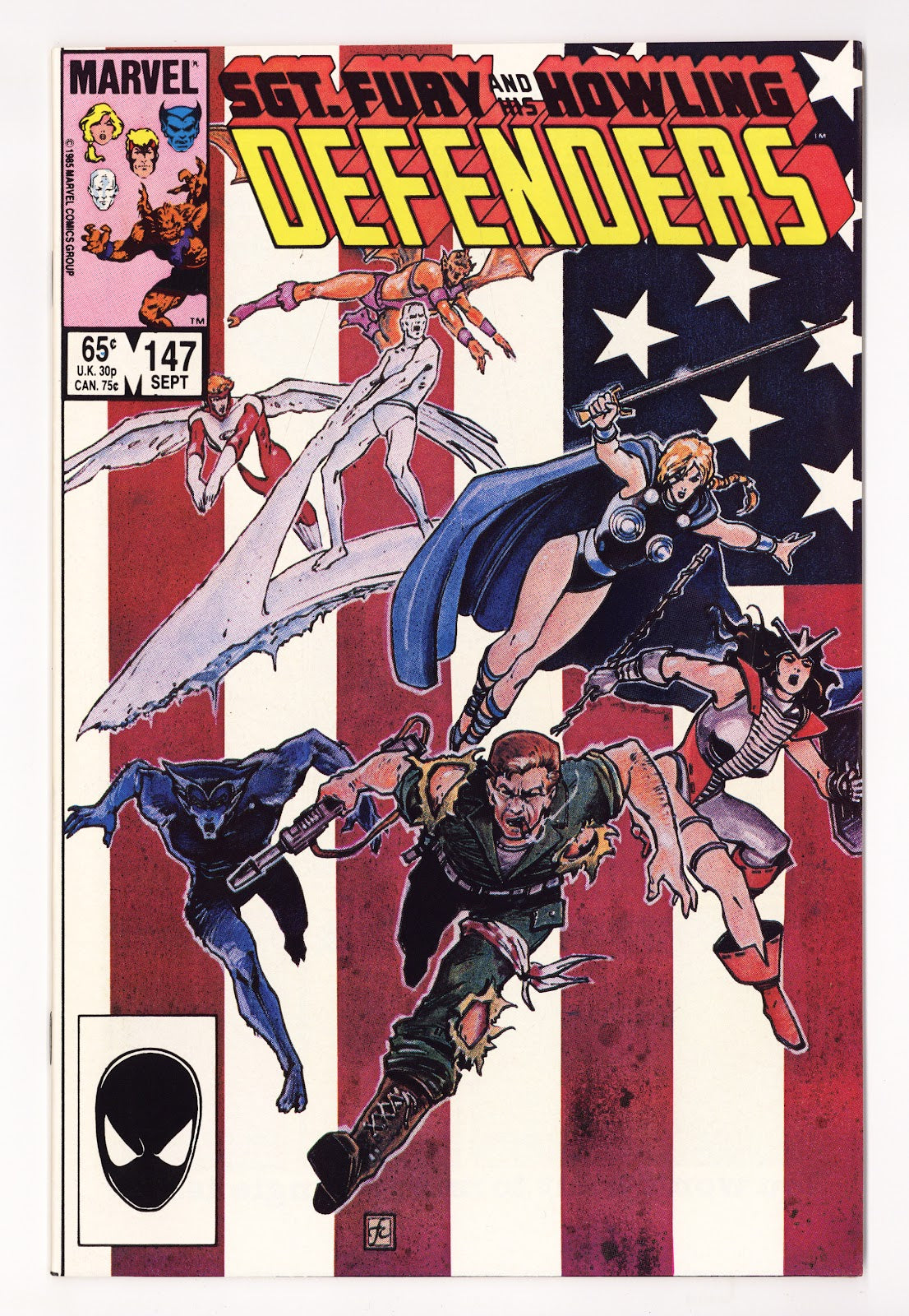 The Defenders Vol 1 147  High Grade   (1985)   Direct  