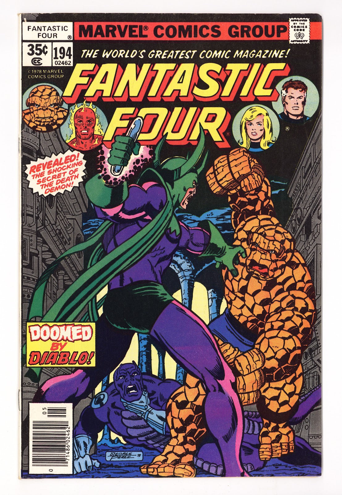 Fantastic Four Vol 1 194  Mid Grade   (1978)     