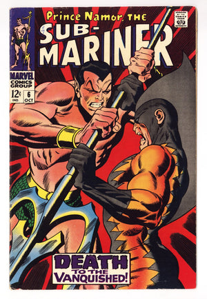Sub-Mariner Vol 1 6  FN (6.0)   (1968)