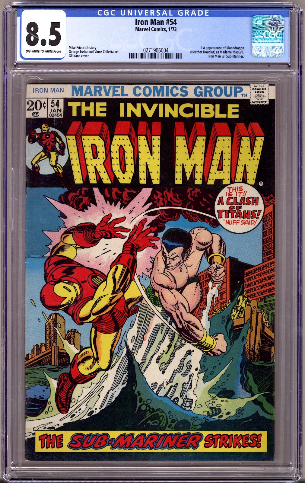 Iron Man Vol 1 54 CGC 8.5 (VF+) (1973) 