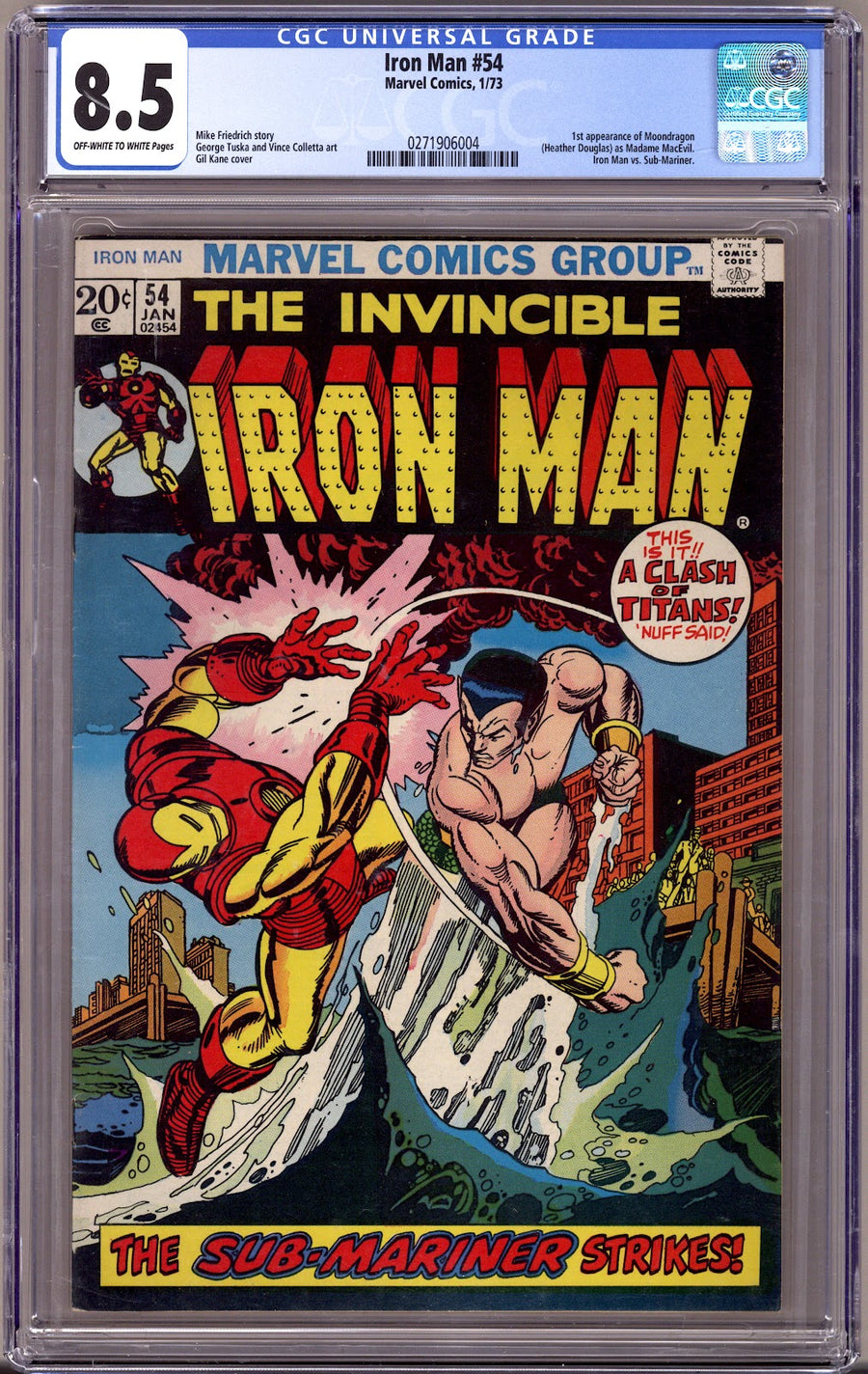 Iron Man Vol 1 54 CGC 8.5 (VF+) (1973) 