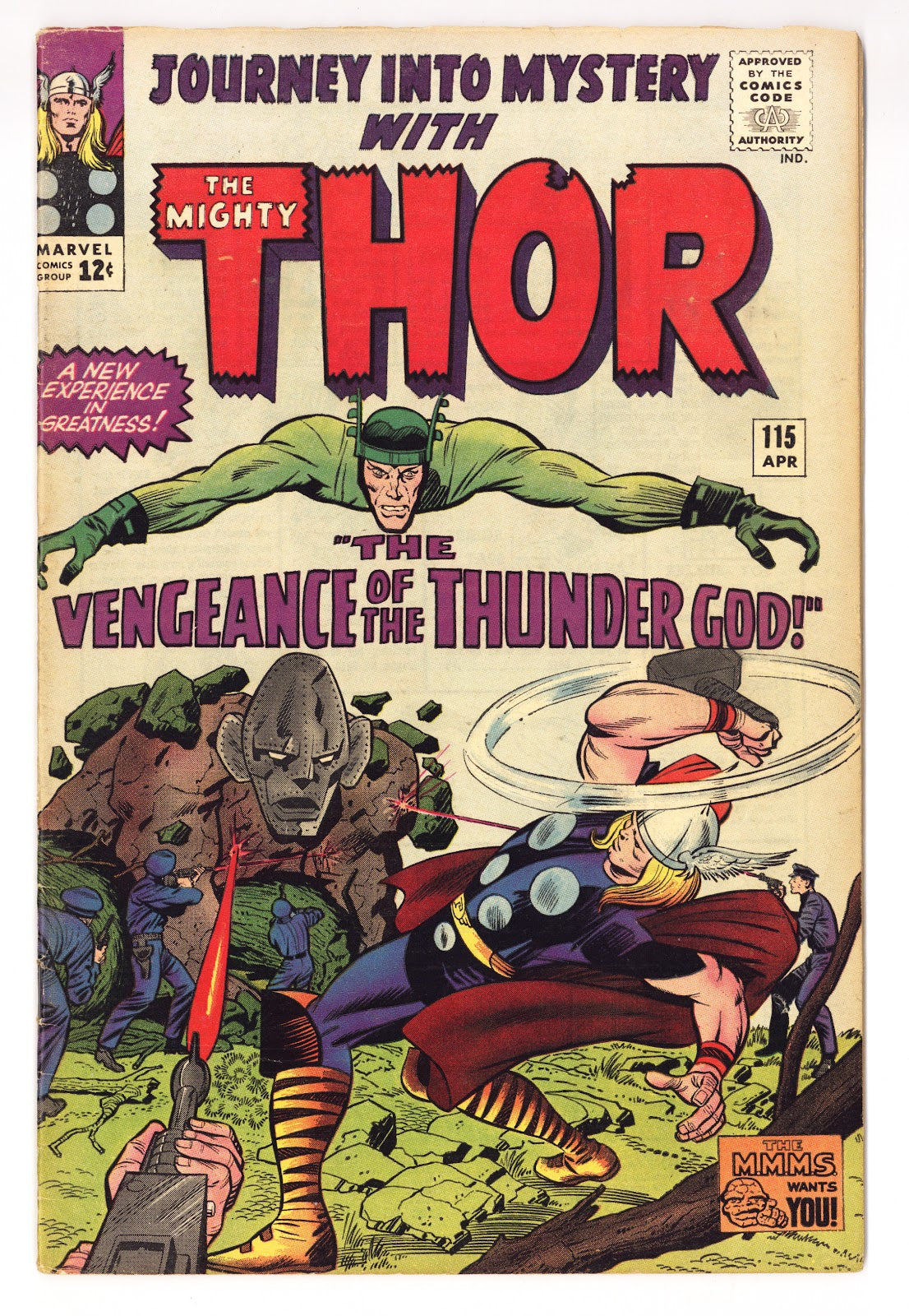 Journey into Mystery Vol 1 115 FN- (5.5) (1965) 