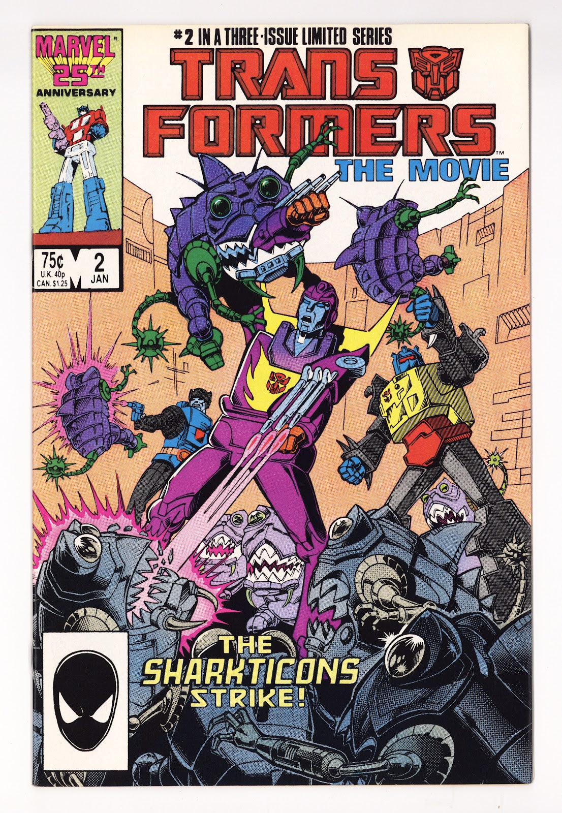 Transformers: The Movie Vol 1 2  Mid Grade   (1987)     