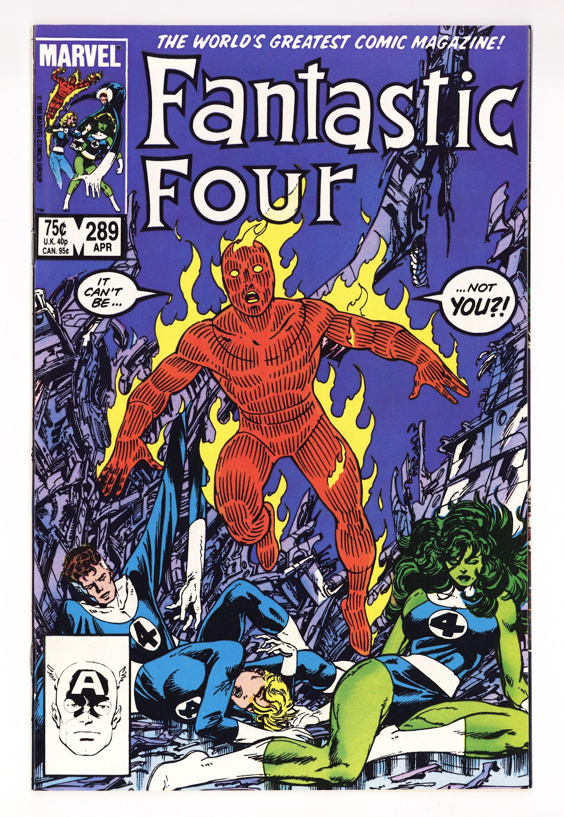 Fantastic Four Vol 1 289 High Grade (1986) 