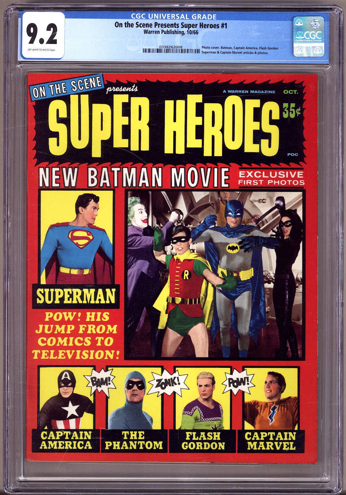 On the Scene Presents Super Heroes 1 CGC 9.2 (NM-) (1966) 