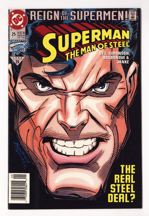 Superman: The Man of Steel   25  Mid Grade   (1993)   Newsstand