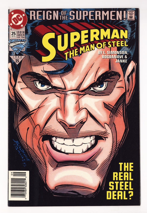 Superman: The Man of Steel 25 Mid Grade (1993) Newsstand
