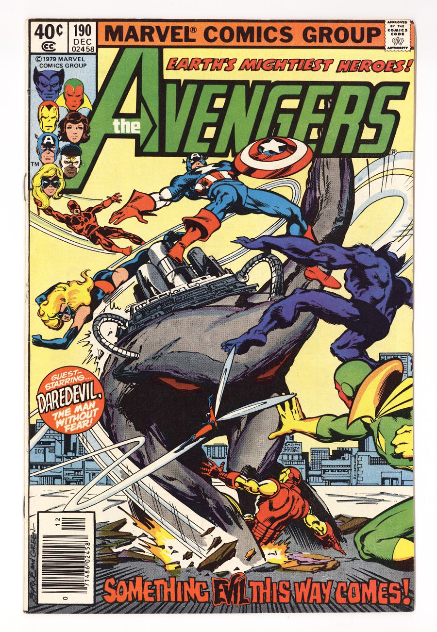 The Avengers Vol 1 190 Mid Grade (1979) Newsstand 