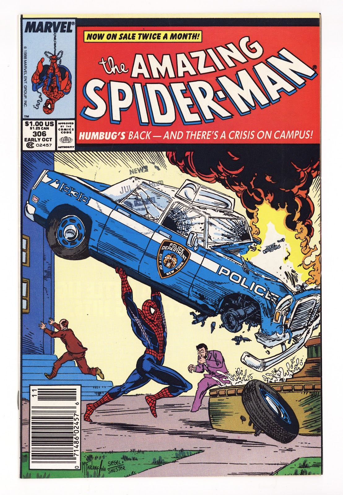 The Amazing Spider-Man Vol 1 306 VF (8.0) (1988) Newsstand 