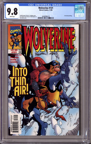 Wolverine Vol 2 131 CGC 9.8 (NM/M) Corrected (1998)