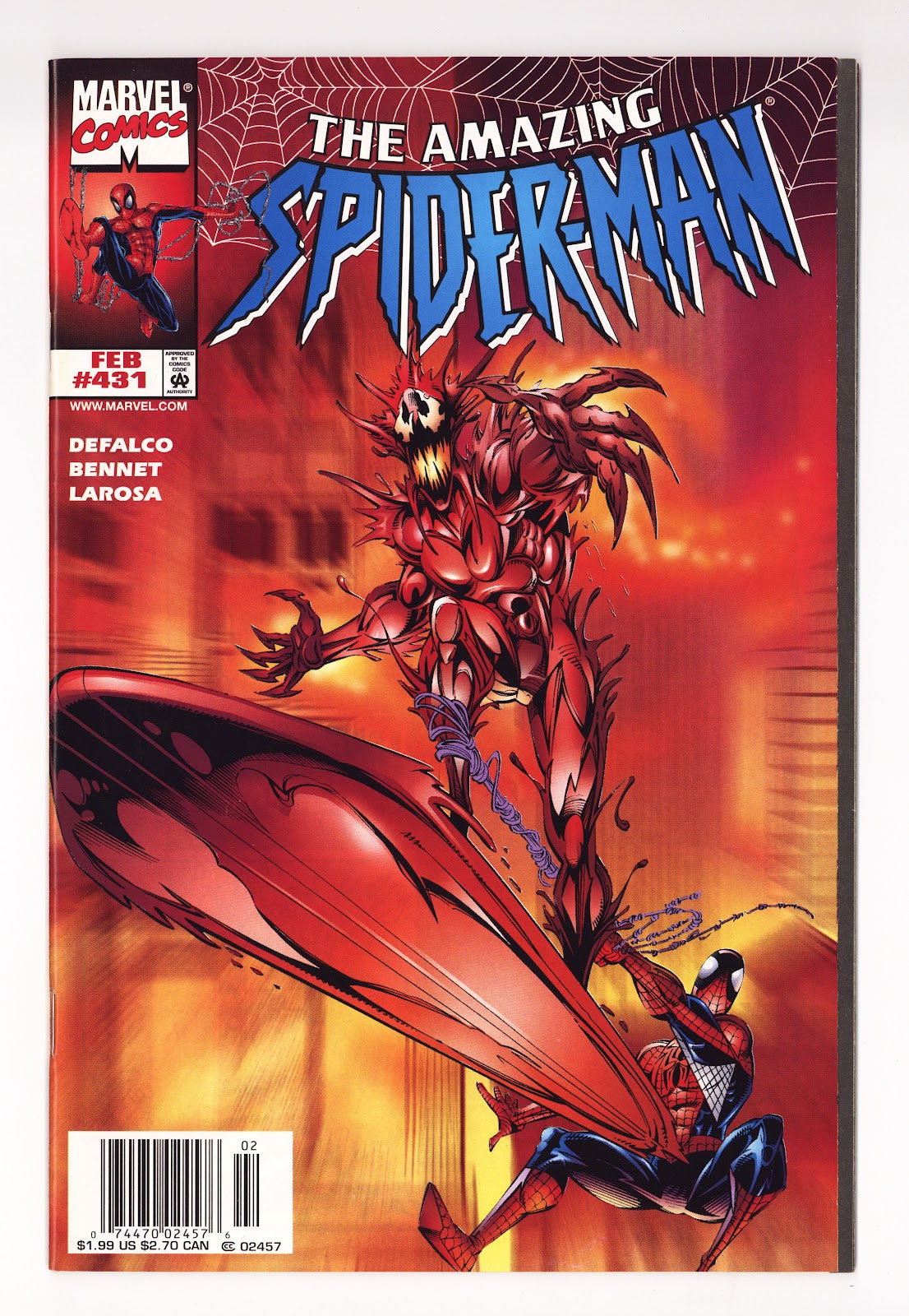 The Amazing Spider-Man Vol 1 431 VF- (7.5) (1998) Newsstand 