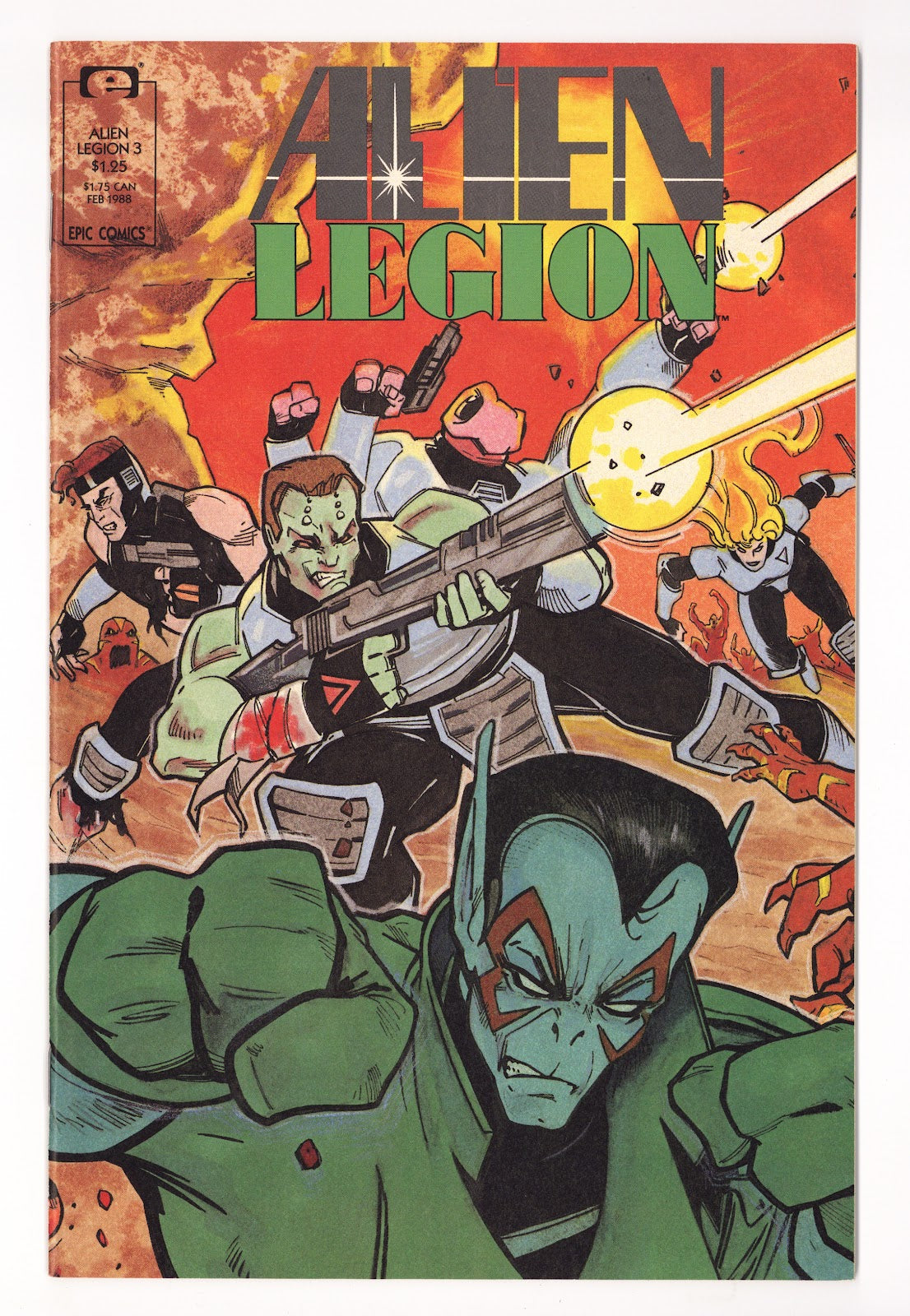 Alien Legion Vol 2 3  High Grade   (1988)     